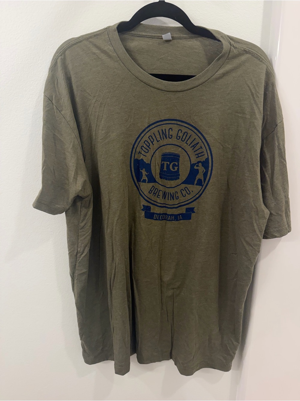 Toppling Goliath Brewing Co. Olive Green Logo Tee